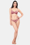 Amante Padded Non Wired Full Coverage Lace Bra Bra - Messa Rose — thumbnail 5